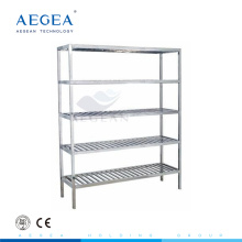 Rack de produtos de aço inoxidável AG-SS089 com quatro prateleiras